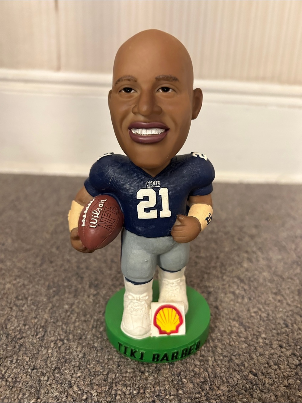 New York Giants Tiki Barber Bobblehead